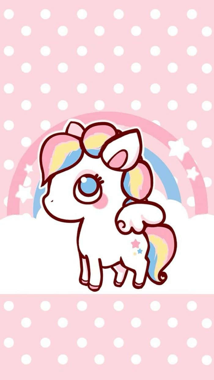 Cute Unicorn Kawaii Pony Illustration Art Picture