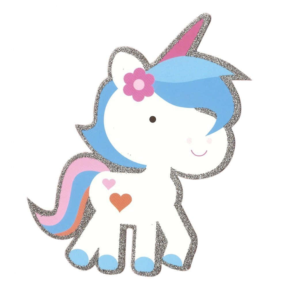 Cute Unicorn Kawaii Pastel Blue Cartoon Picture