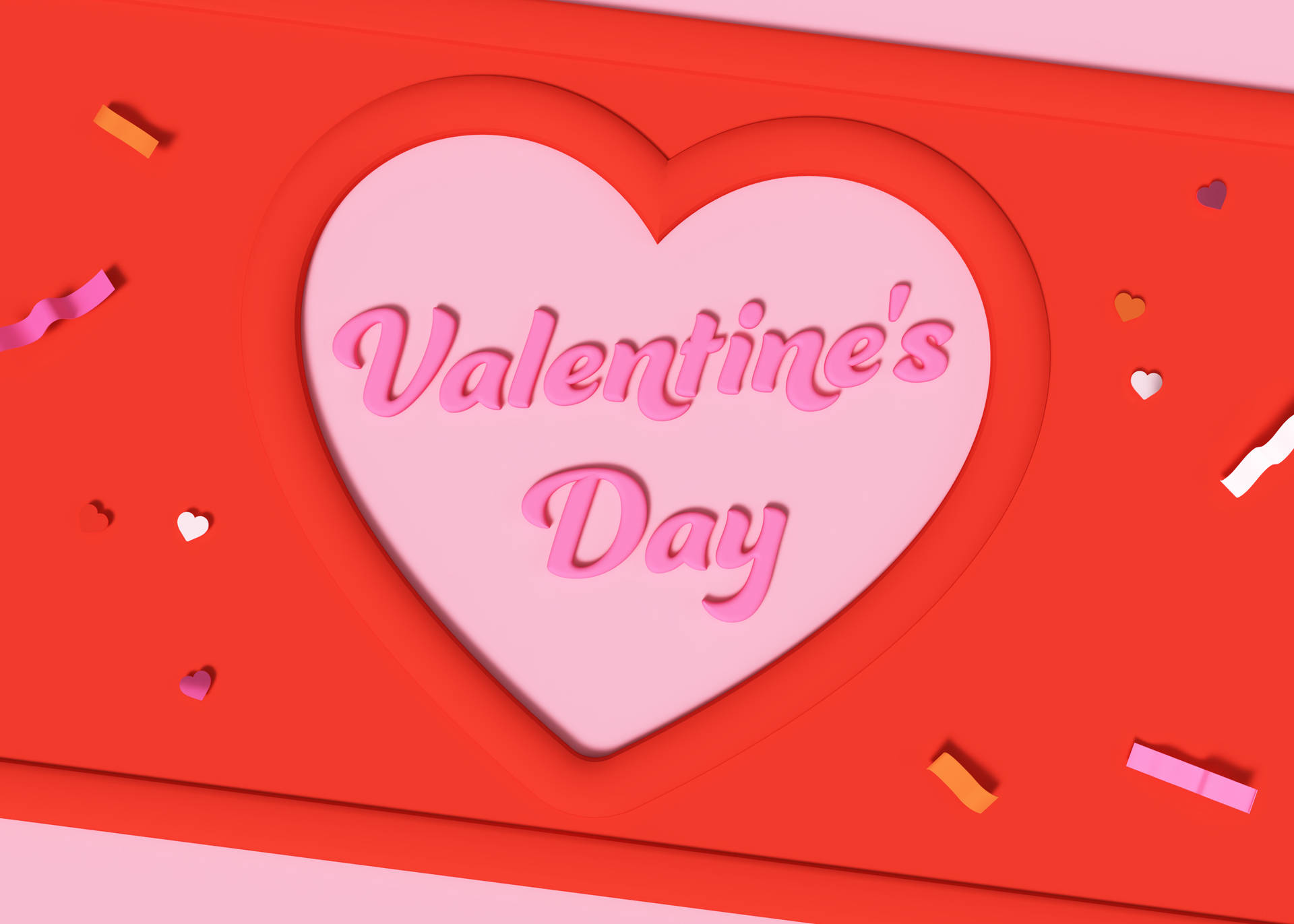Cute Valentine's Day Card Design Wallpaper