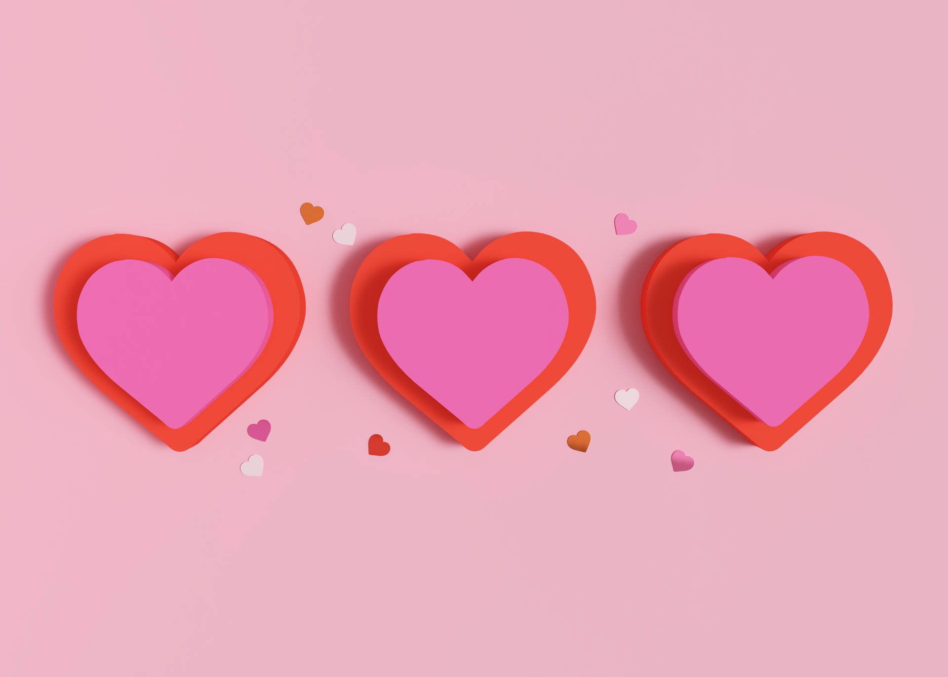 Cute Valentine's Day Hearts Wallpaper