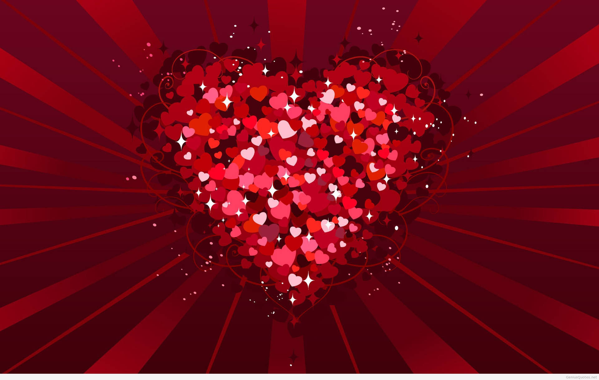 Lindocorazón Rojo Para El Día De San Valentín. Fondo de pantalla