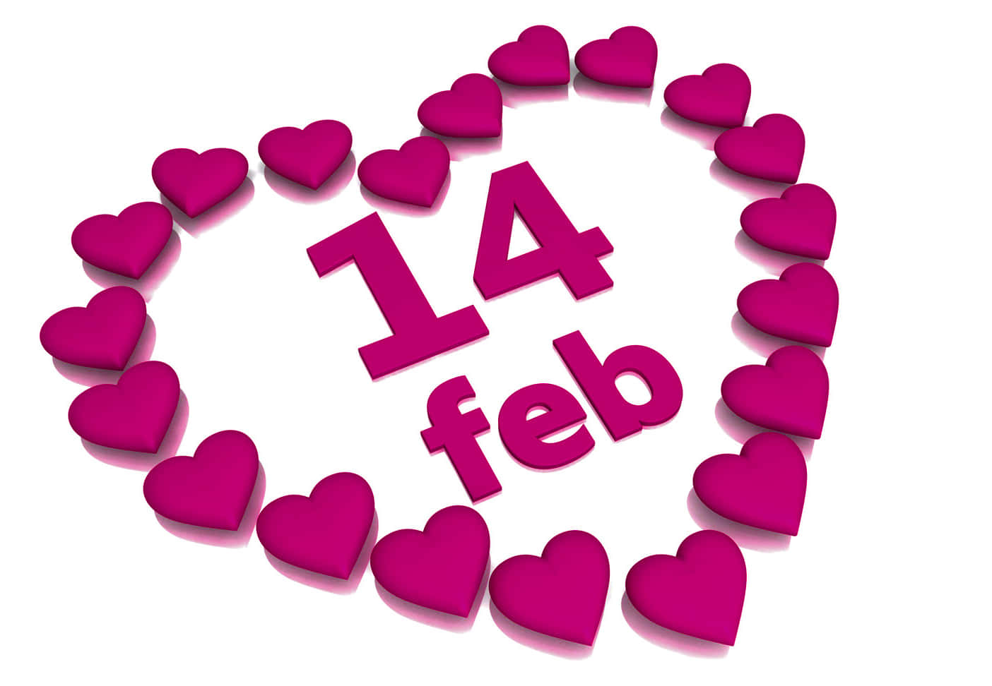 Sød Valentinsdag 14 Februar Hjerter Kantsnit Billede
