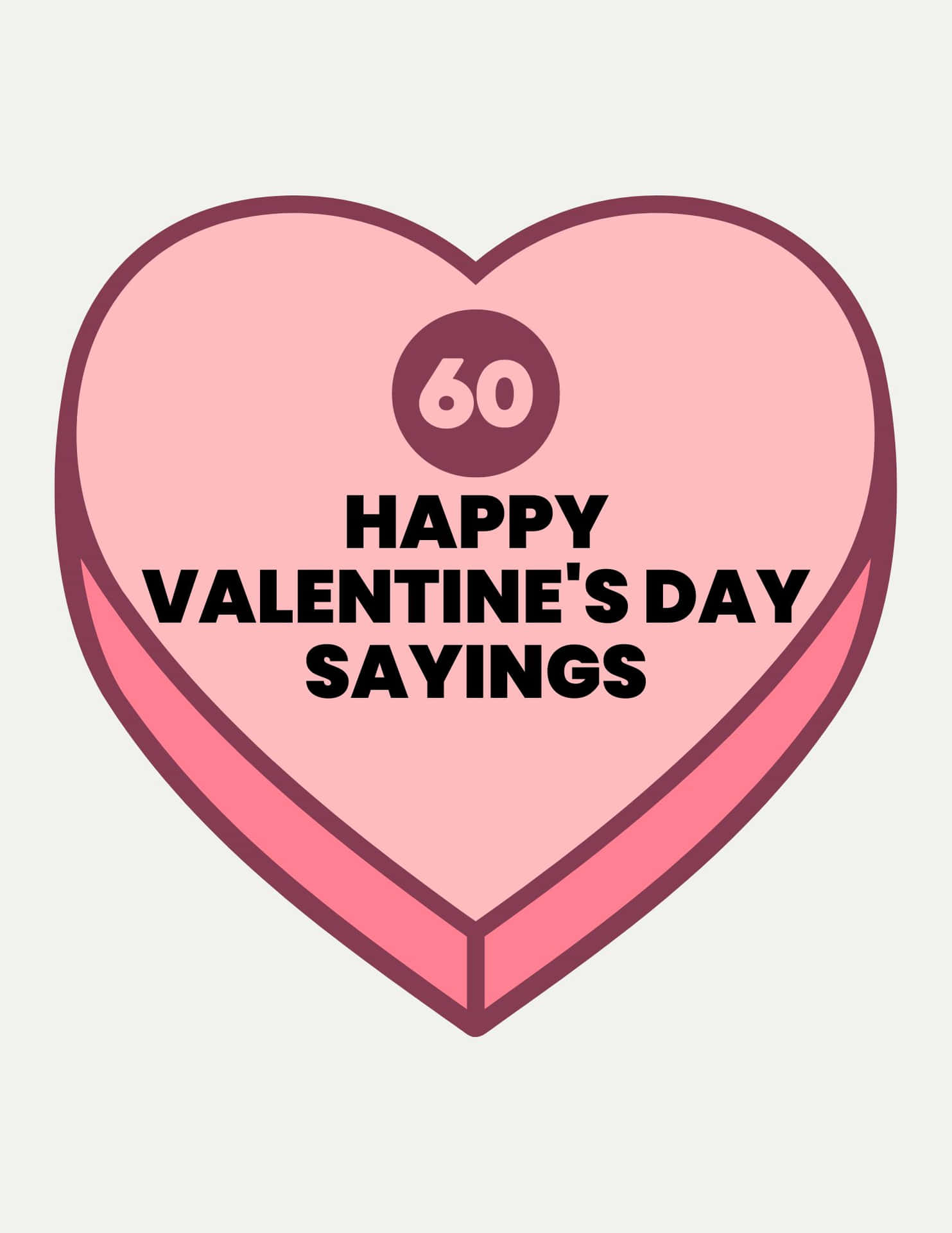Cute Valentines Pink Heart Valentine's Day Savings Picture