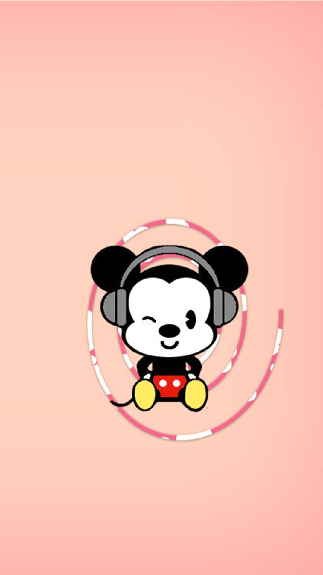 Cute Version Mickey Mouse Iphone Wallpaper