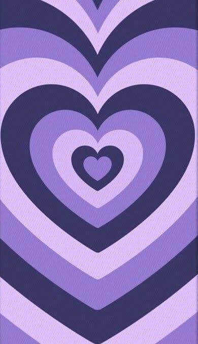 Fondode Pantalla Adorable De Arte Corazon Púrpura Fondo de pantalla