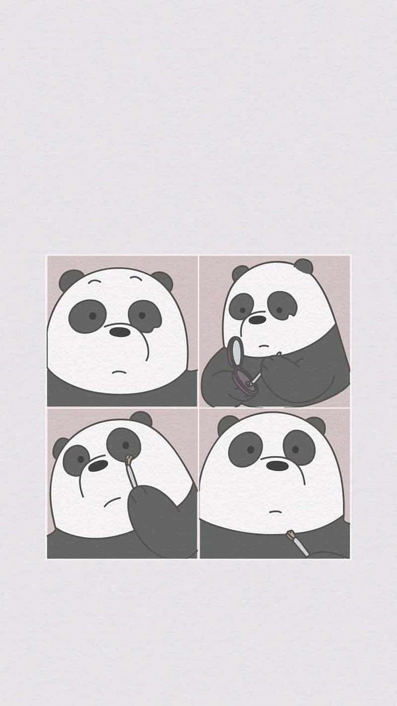 Cute We Bare Bears Panda Background