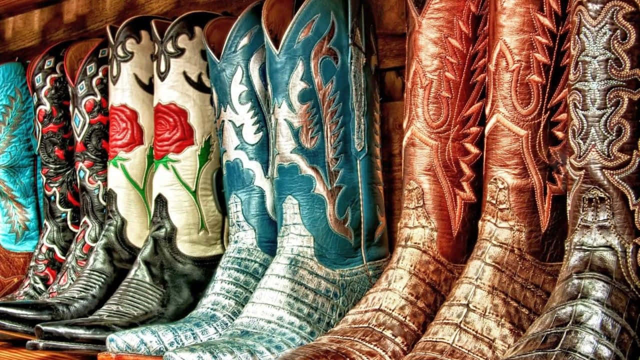 Søde western Stilarter Støvler Wallpaper
