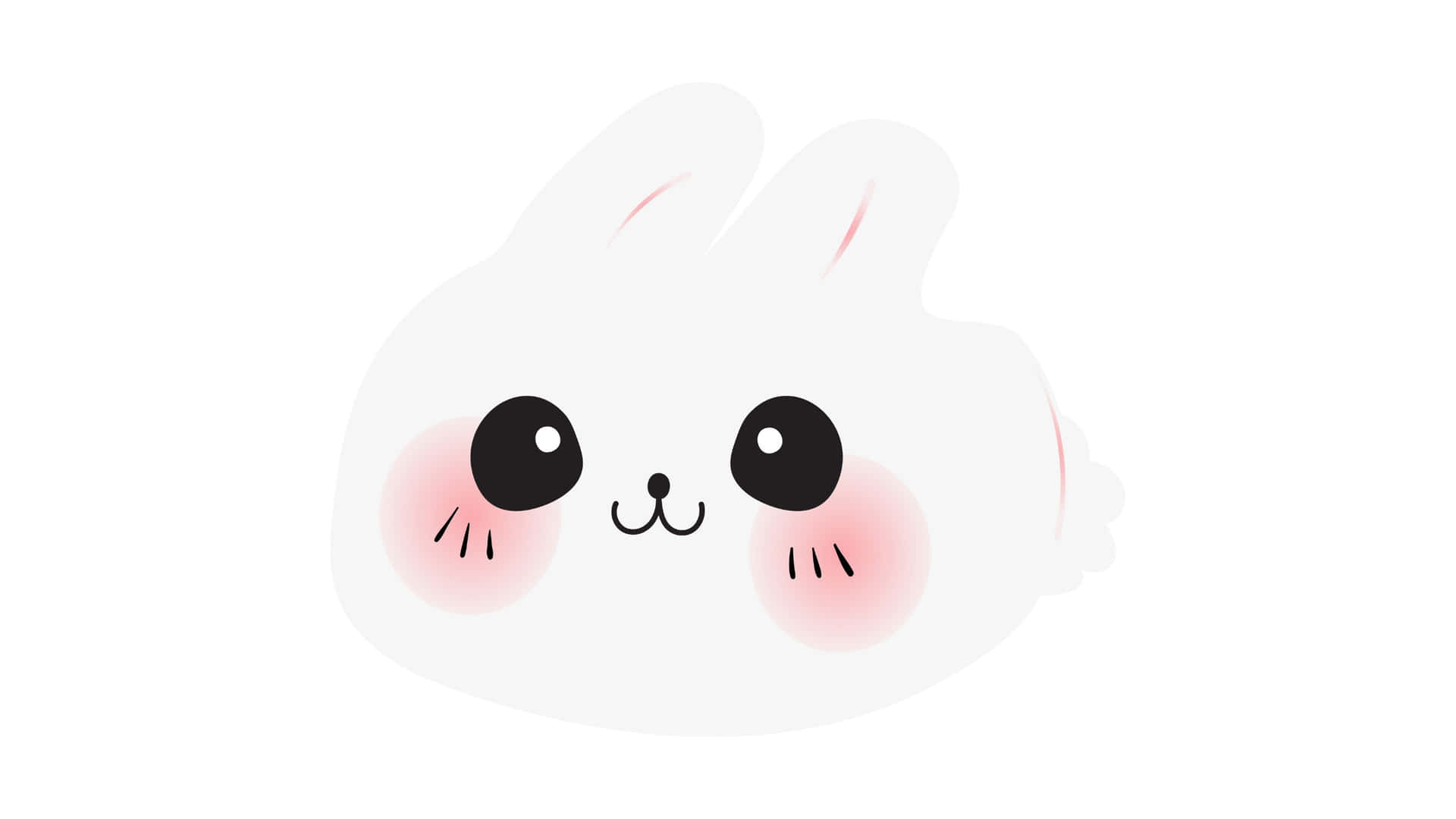 cute white bunny