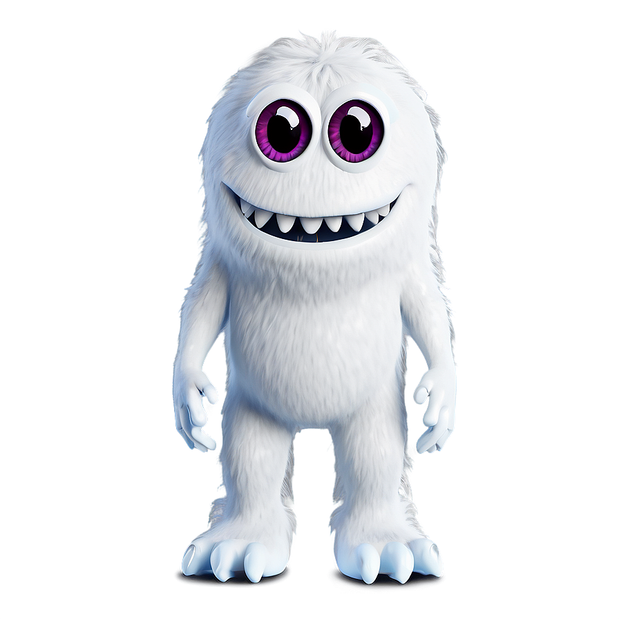 Cute White Monster Illustration Png Viv23 PNG