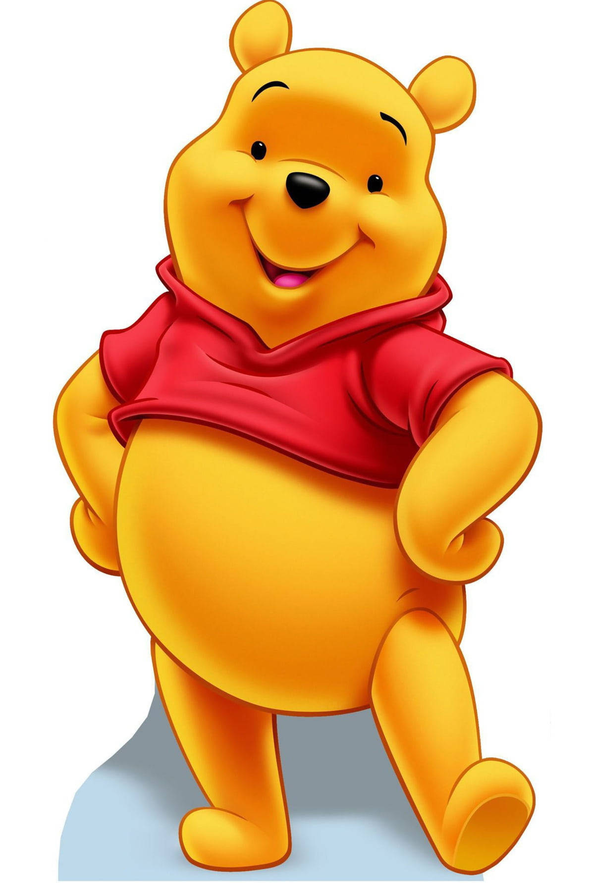 Cute Winnie The Pooh Iphone Happy White Background Wallpaper