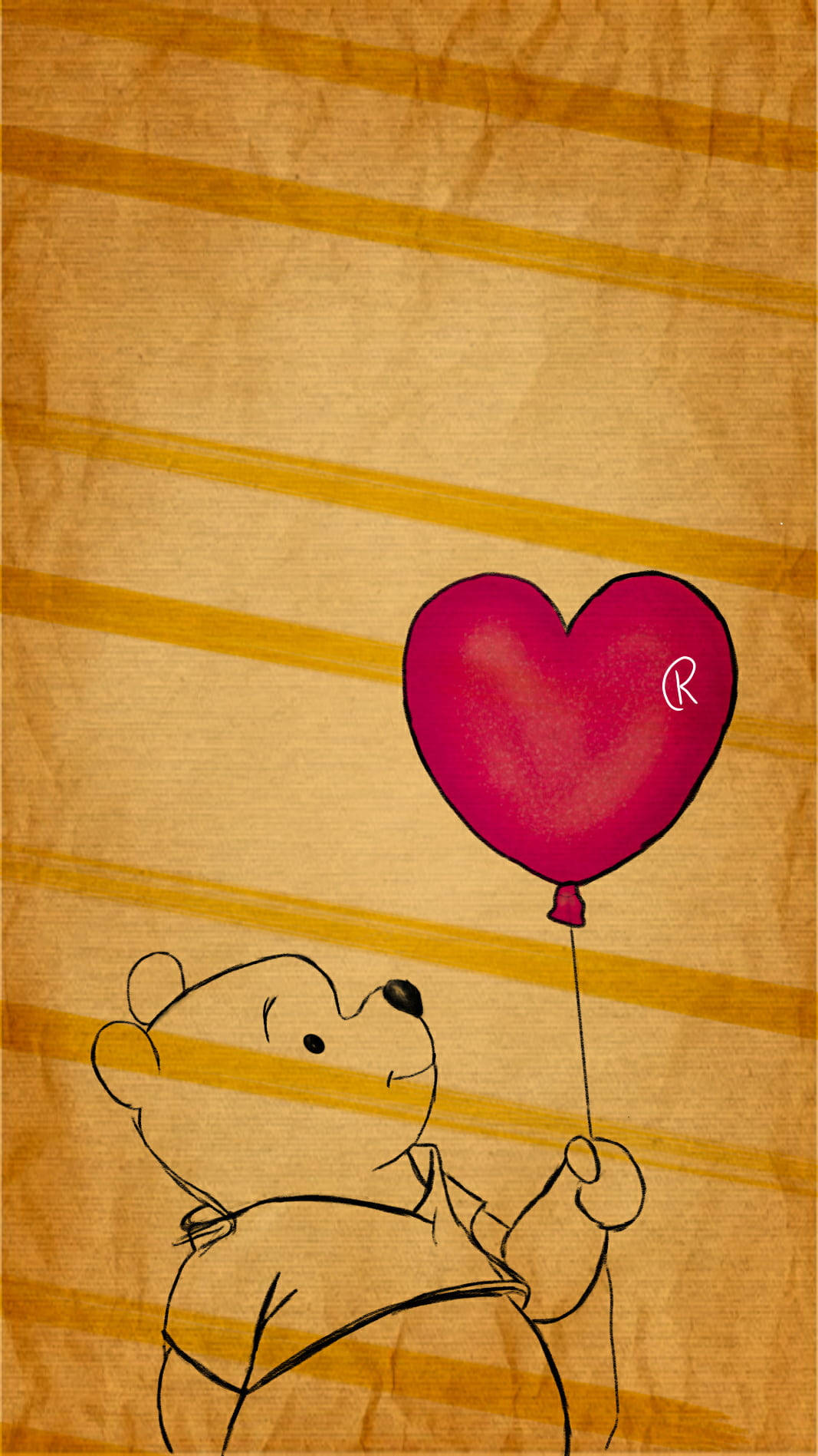 Cute Winnie The Pooh Iphone Paper Background Wallpaper