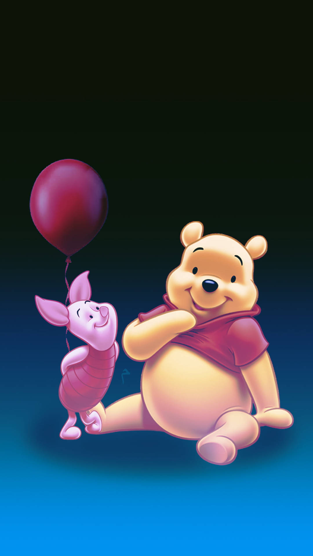 Cute Winnie The Pooh Iphone Piglet Friendly Wallpaper