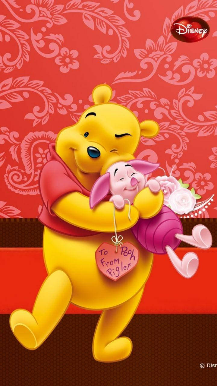 Cute Winnie The Pooh Winking Wallpaper