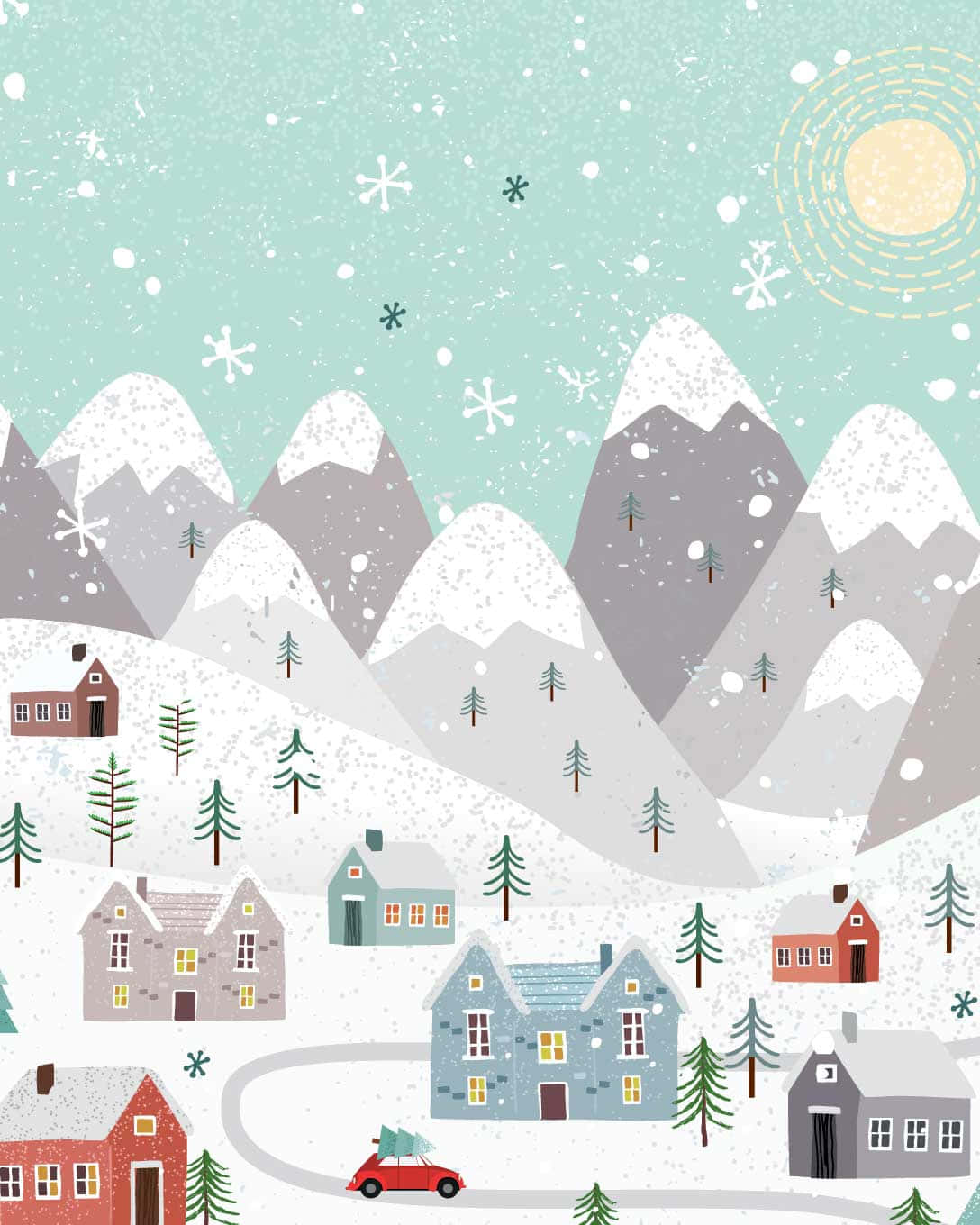 Download Cute Winter Background | Wallpapers.com