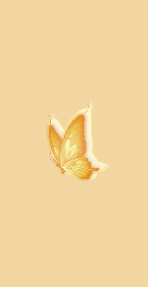 Helleund Fröhliche Niedliche Gelbe Schmetterlinge Wallpaper