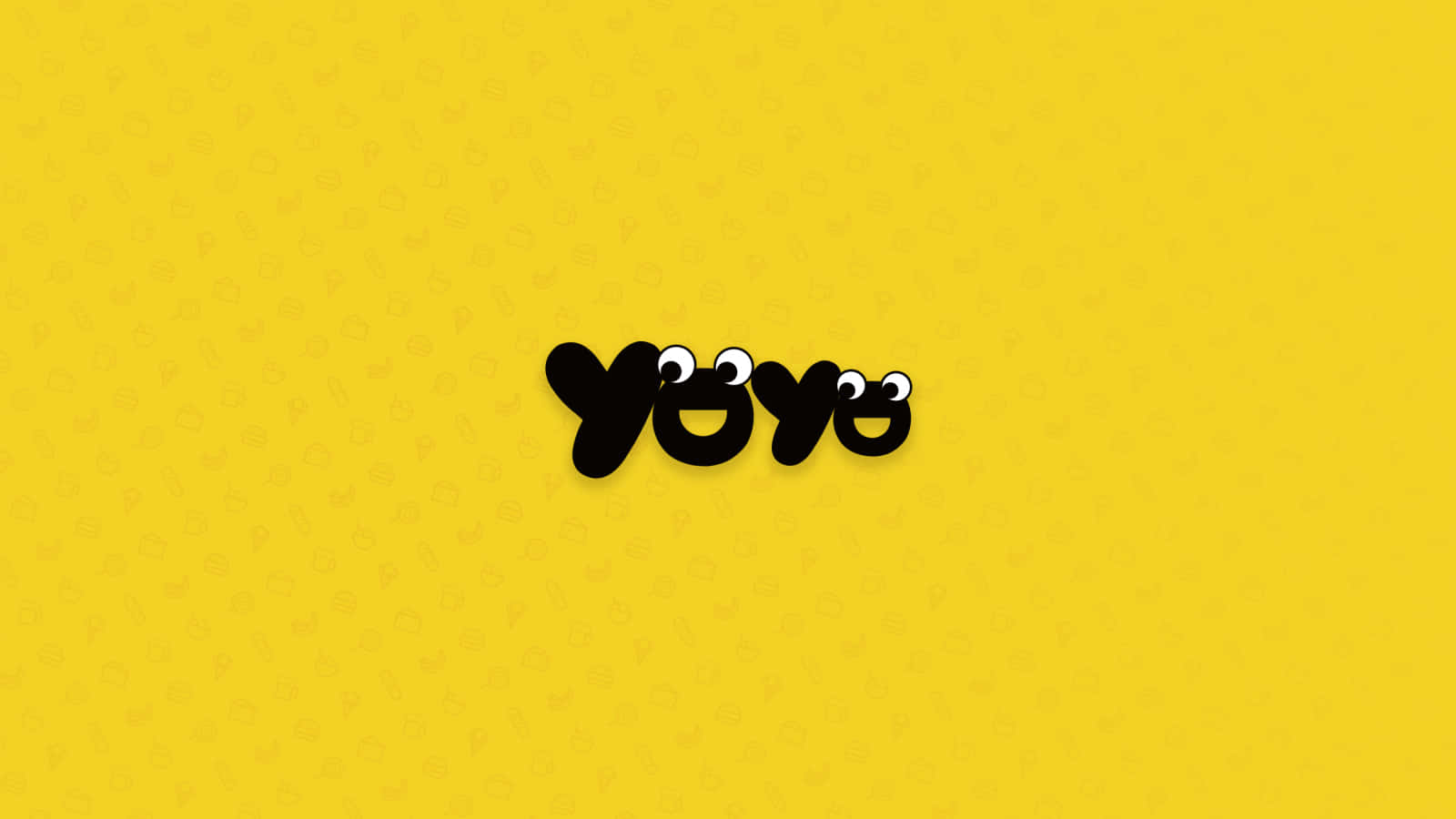 En gul baggrund med ordet yoyo på den Wallpaper