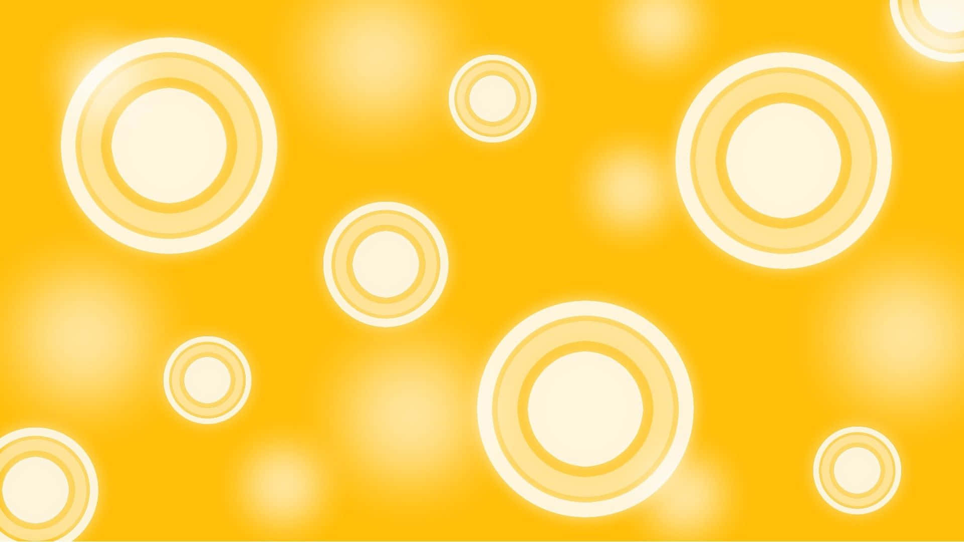 Yellow Circles On A Yellow Background Wallpaper