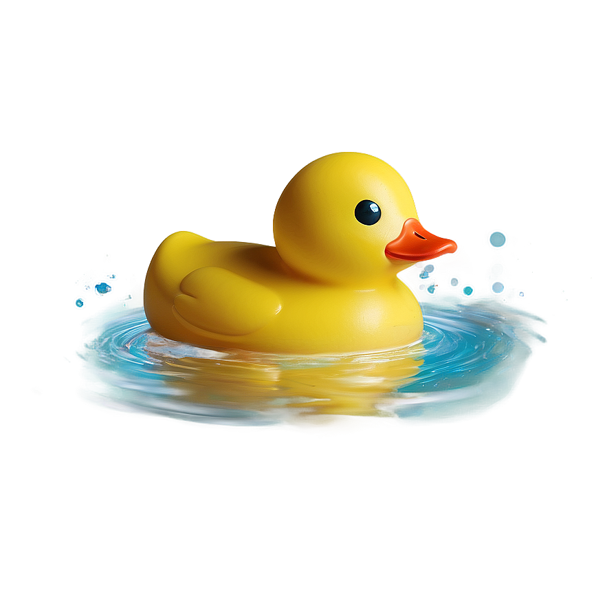 Cute Yellow Rubber Duck Png 05062024 PNG