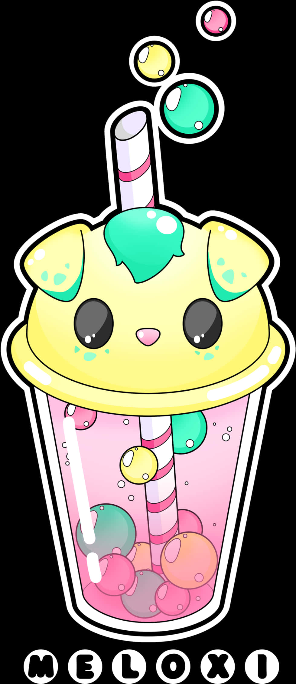 Cute_ Animated_ Bubble_ Tea_ Character PNG