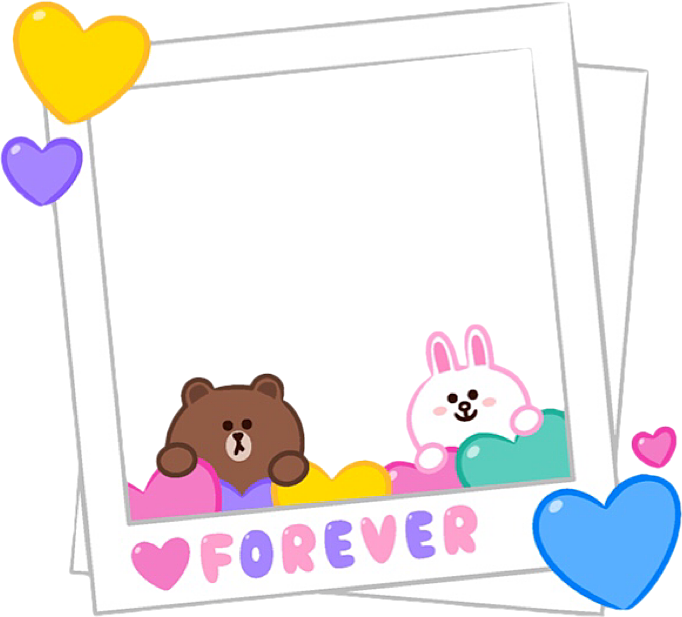 Cute_ Animated_ Love_ Frame_ Forever PNG