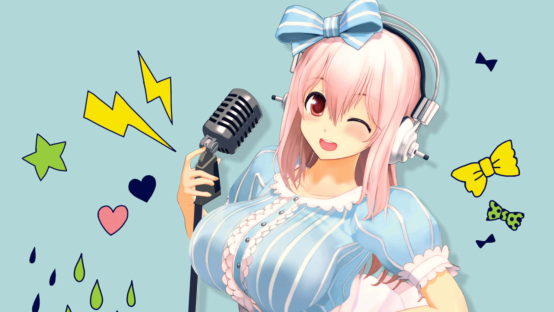 Cutecore Singer Anime Character Wallpaper