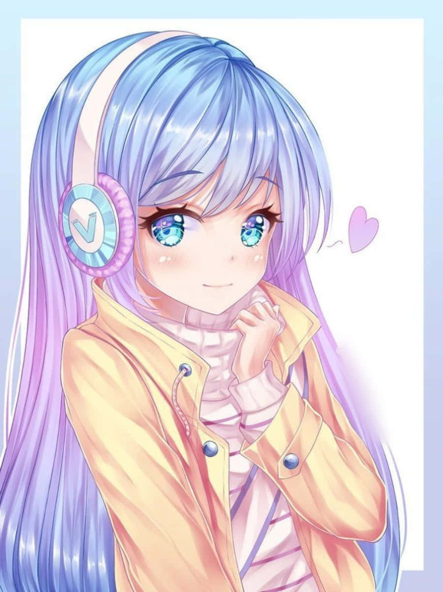 Cutest Blue Anime Girl Picture