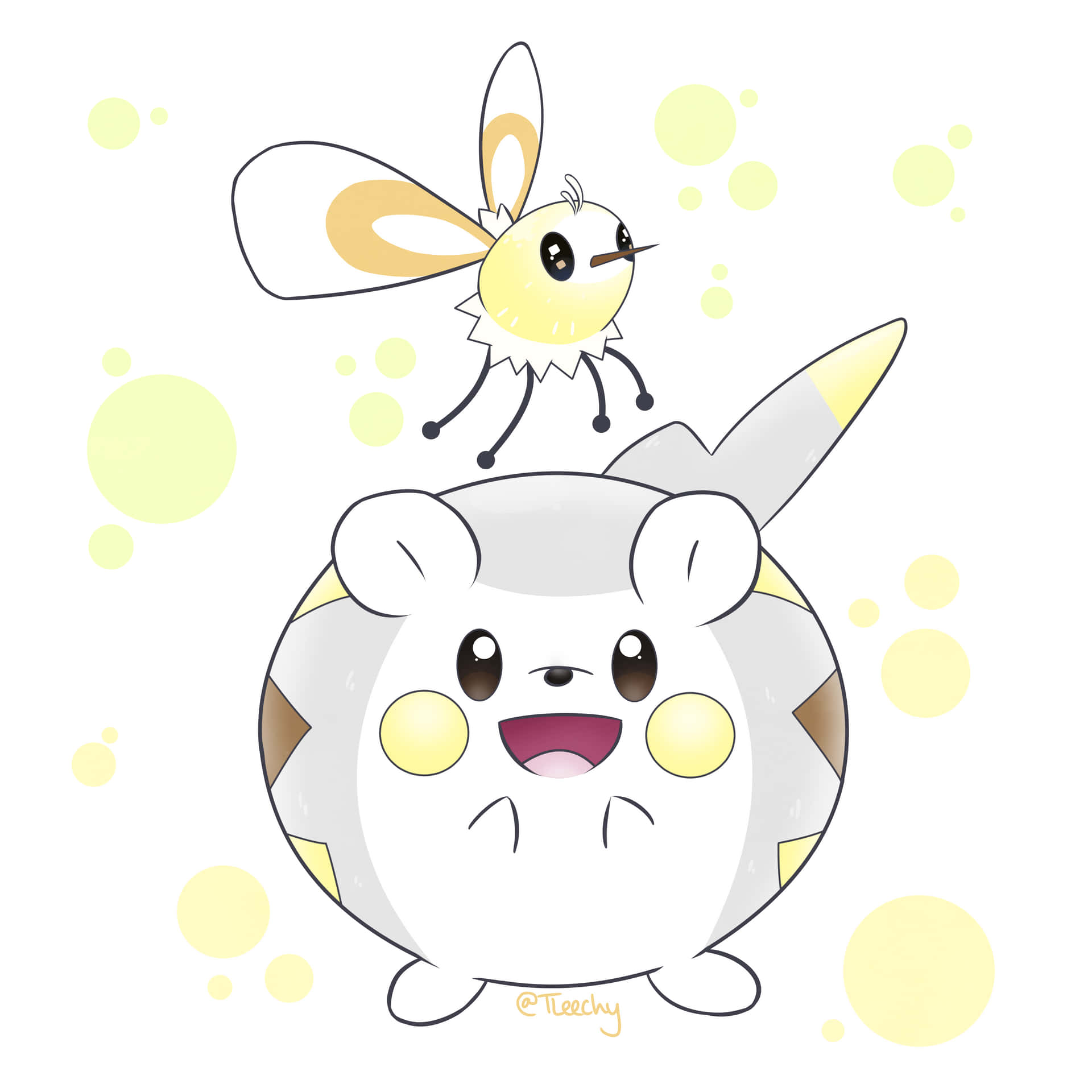 Cutiefly And Togedemaru Wallpaper