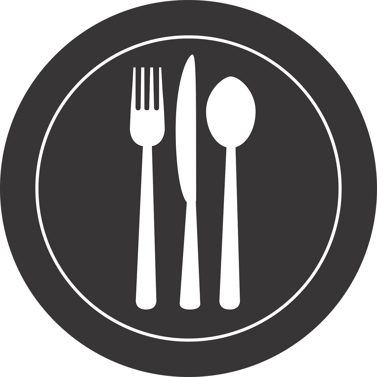 Cutlery Seton Plate Graphic PNG