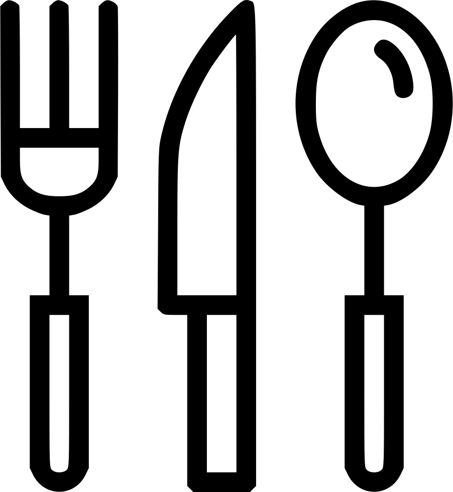 Cutlery Silhouette Vector PNG