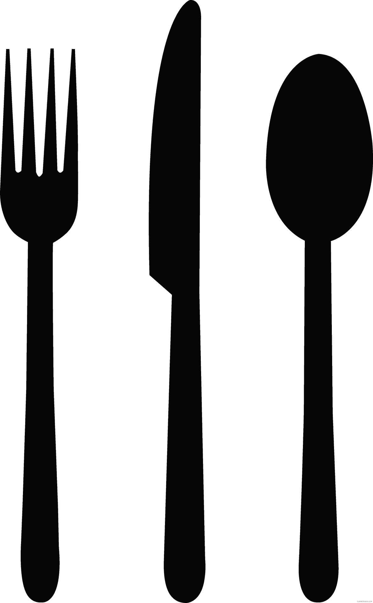 Cutlery Silhouette Vector PNG