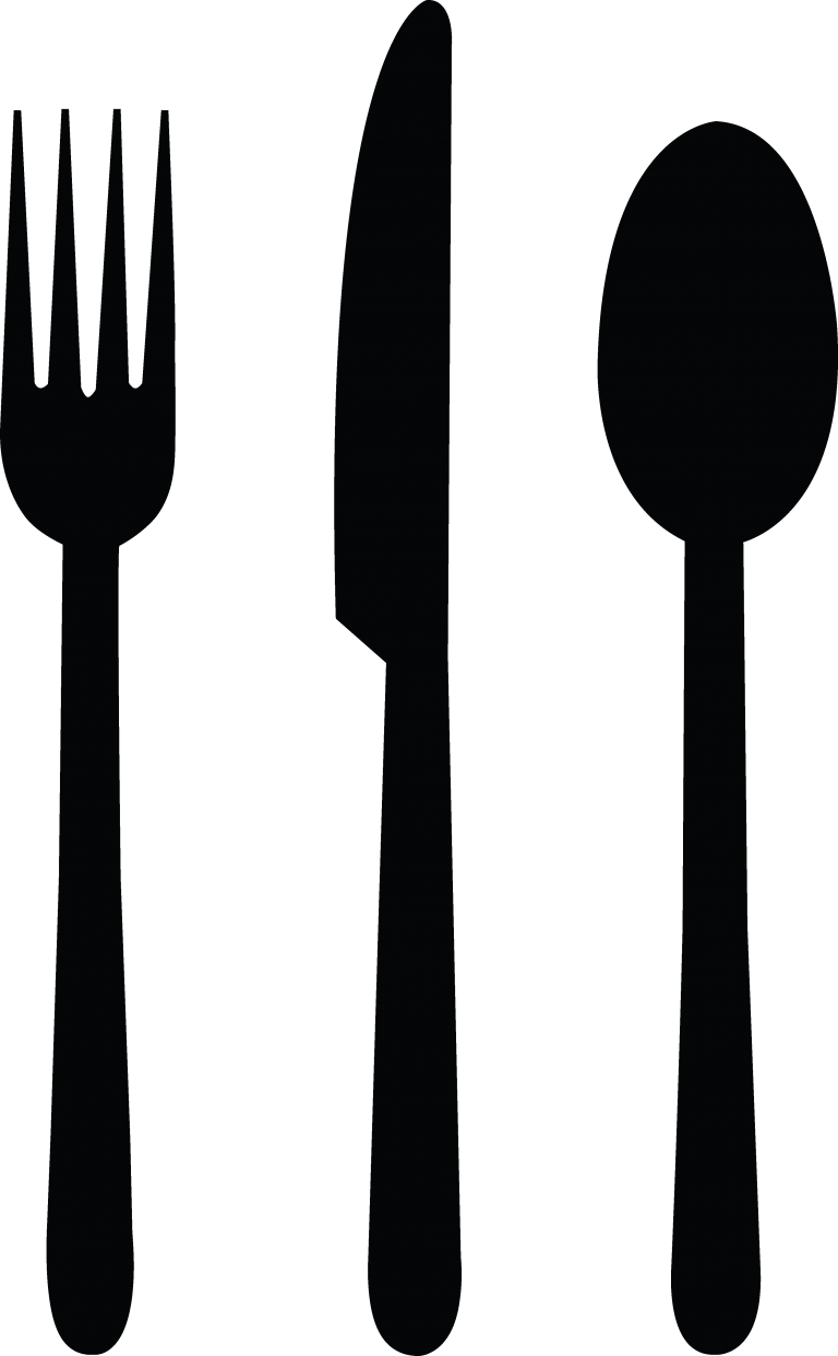Cutlery Silhouette Vector PNG