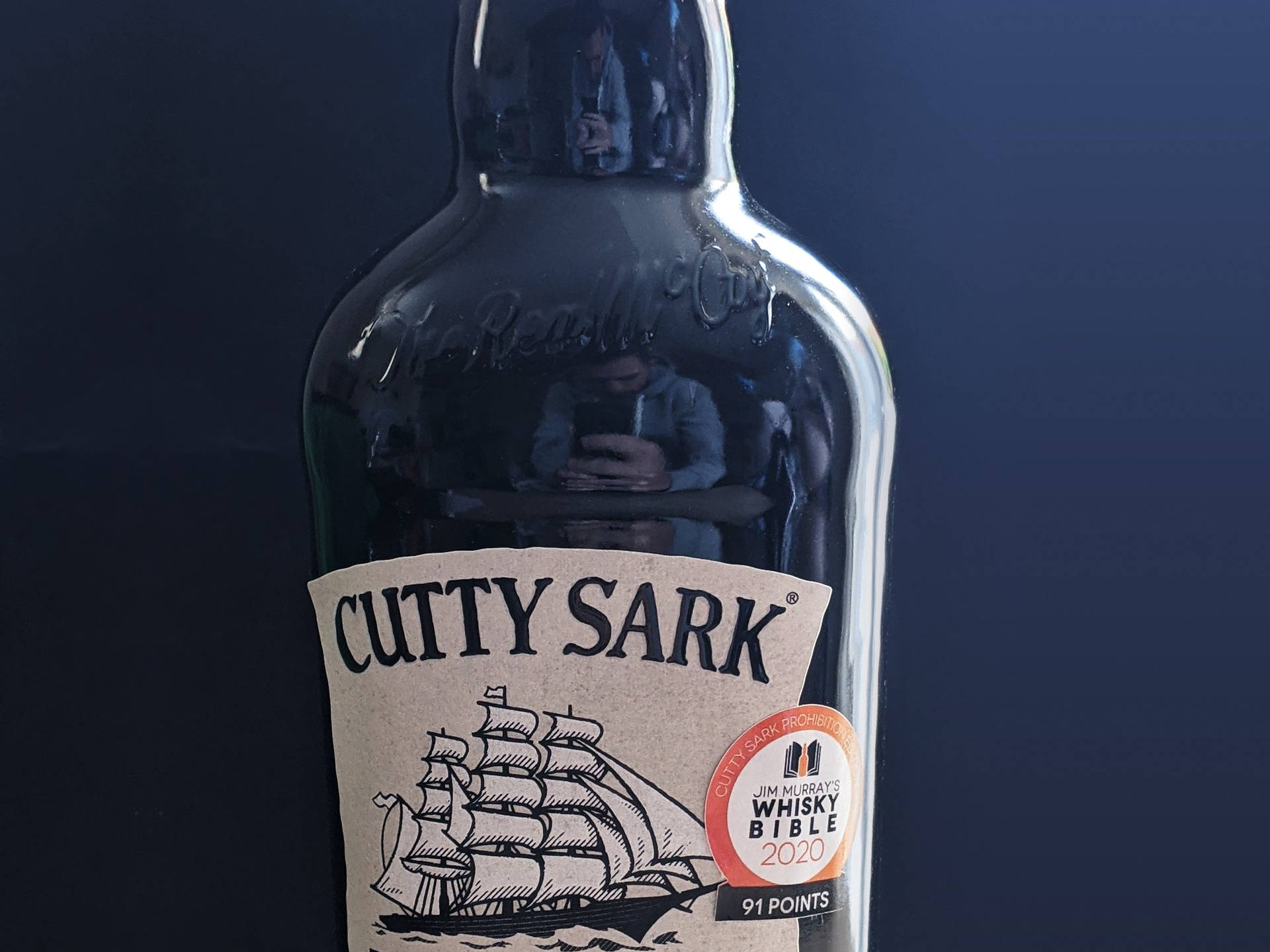 Cutty Sark Black Bottle Close-up Picture