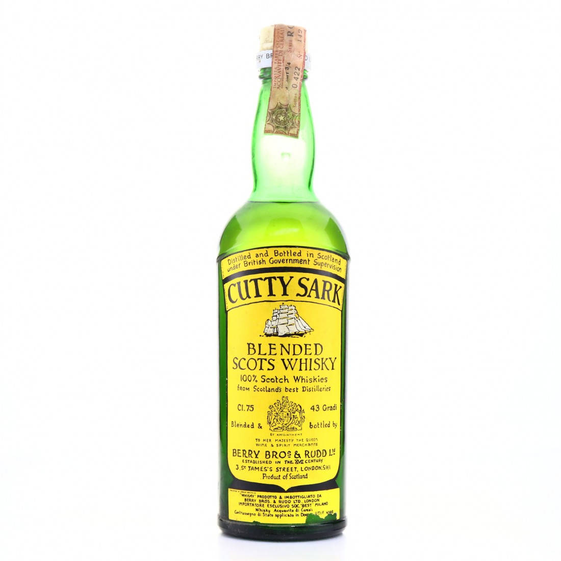 Legendary Cutty Sark Scotch Whisky Bottle Wallpaper