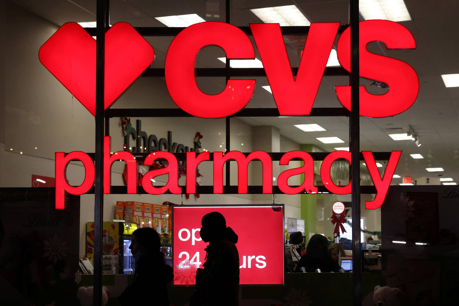 Cvs Pharmacy At Night Wallpaper