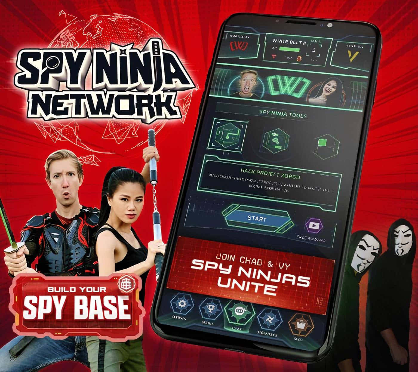Spionninja Network Skärmbild. Wallpaper