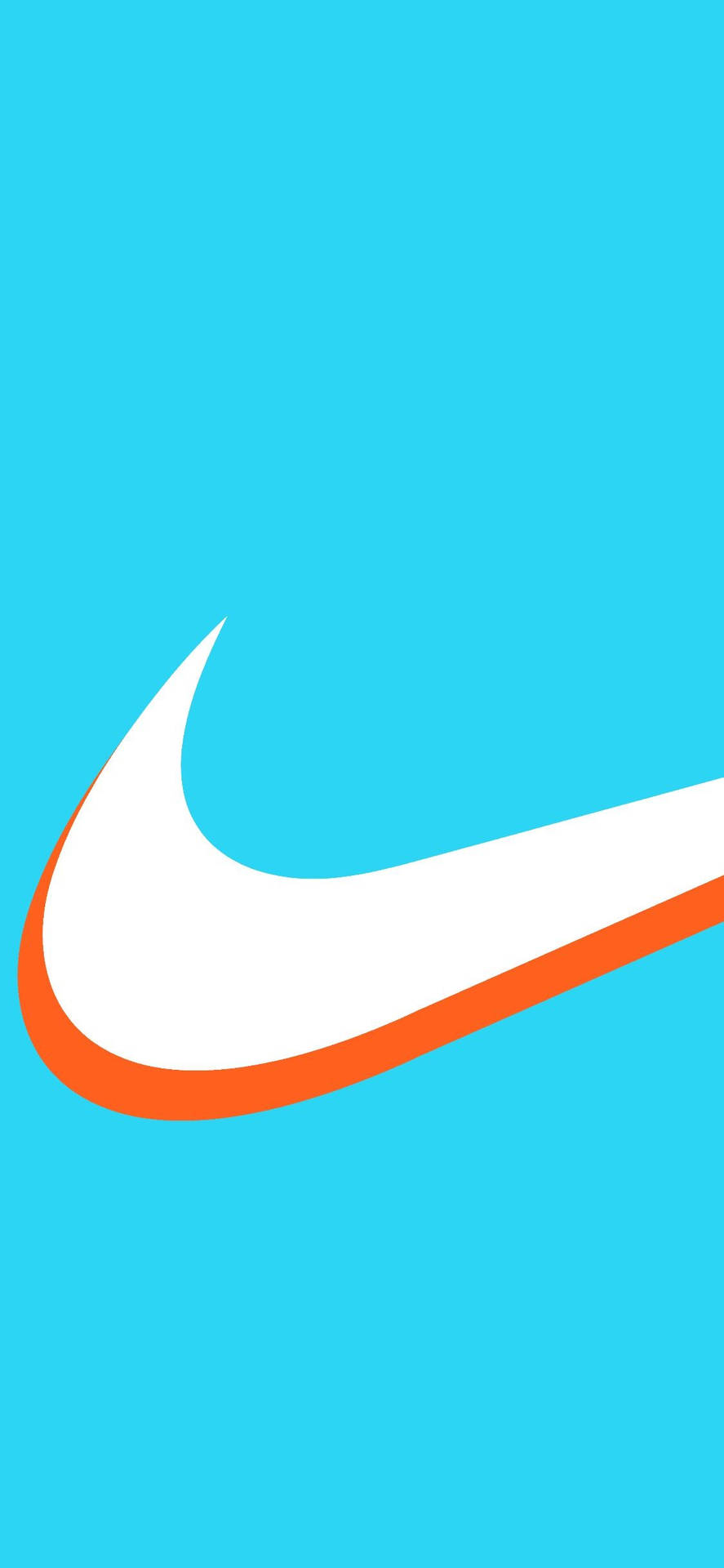 Cyan Nike Iphone Background