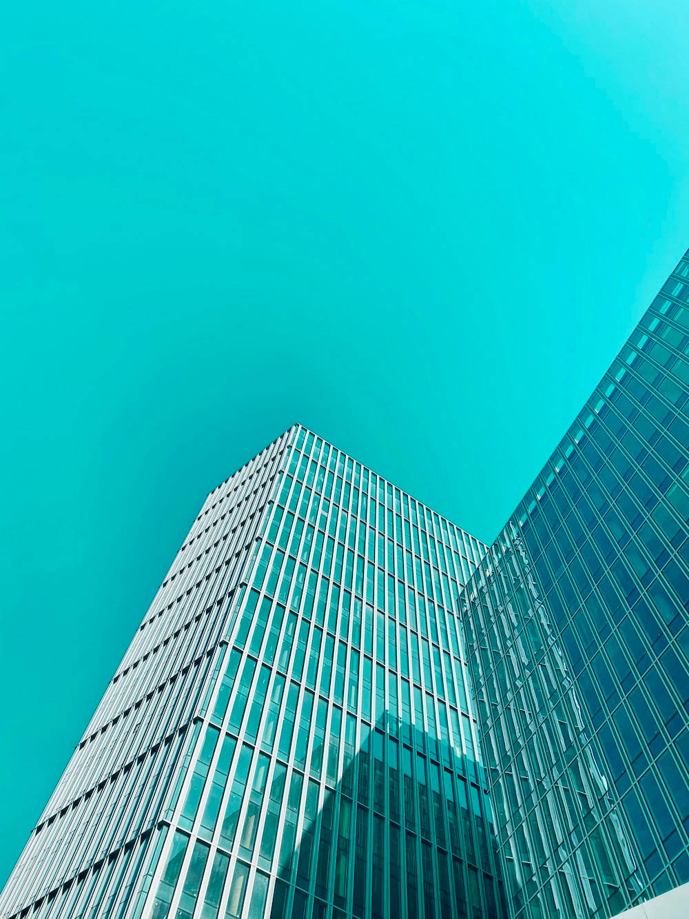 Cyan Sky And Building