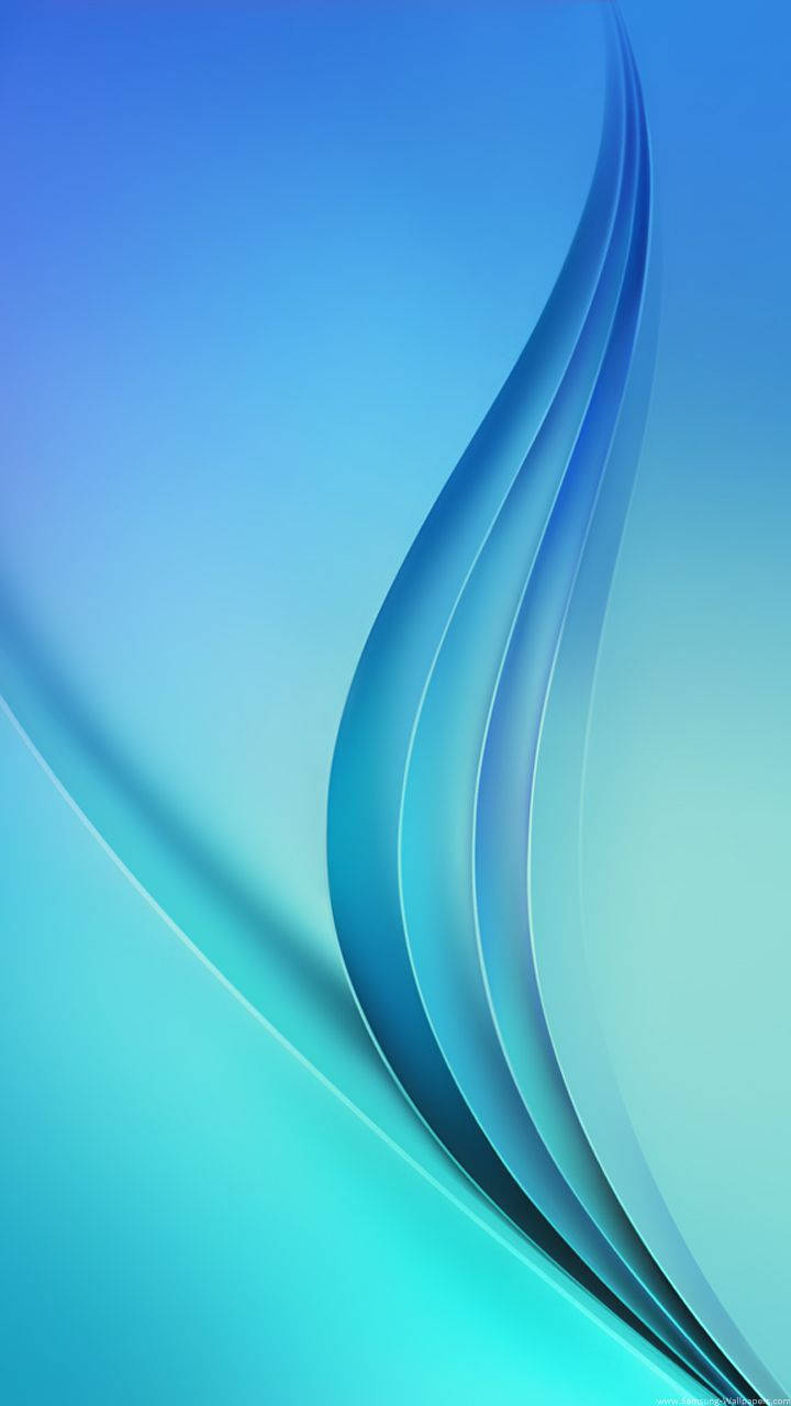 Cyan Wave Abstract Samsung Picture