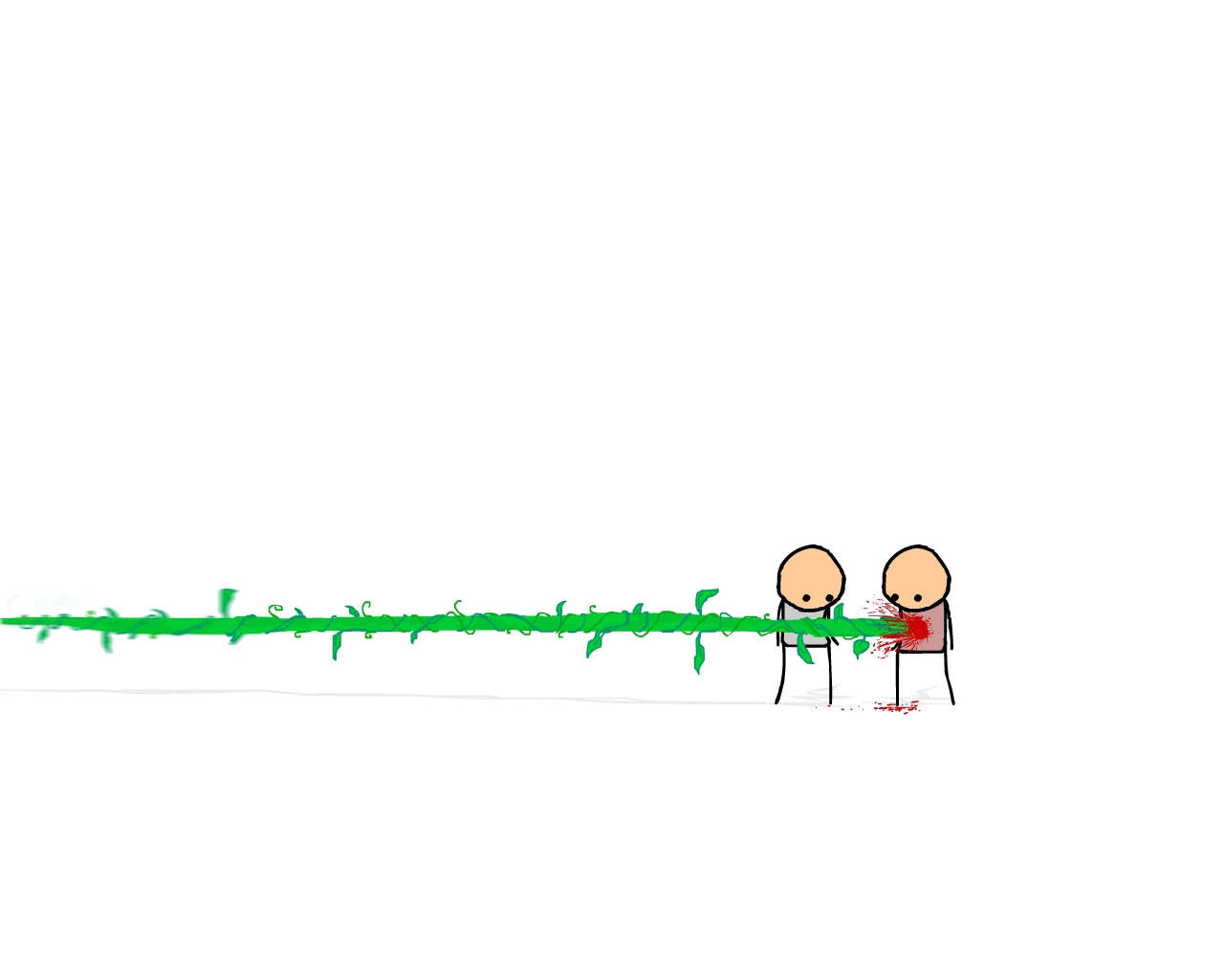 Cyanide And Happiness Plant Blood Wallpaper