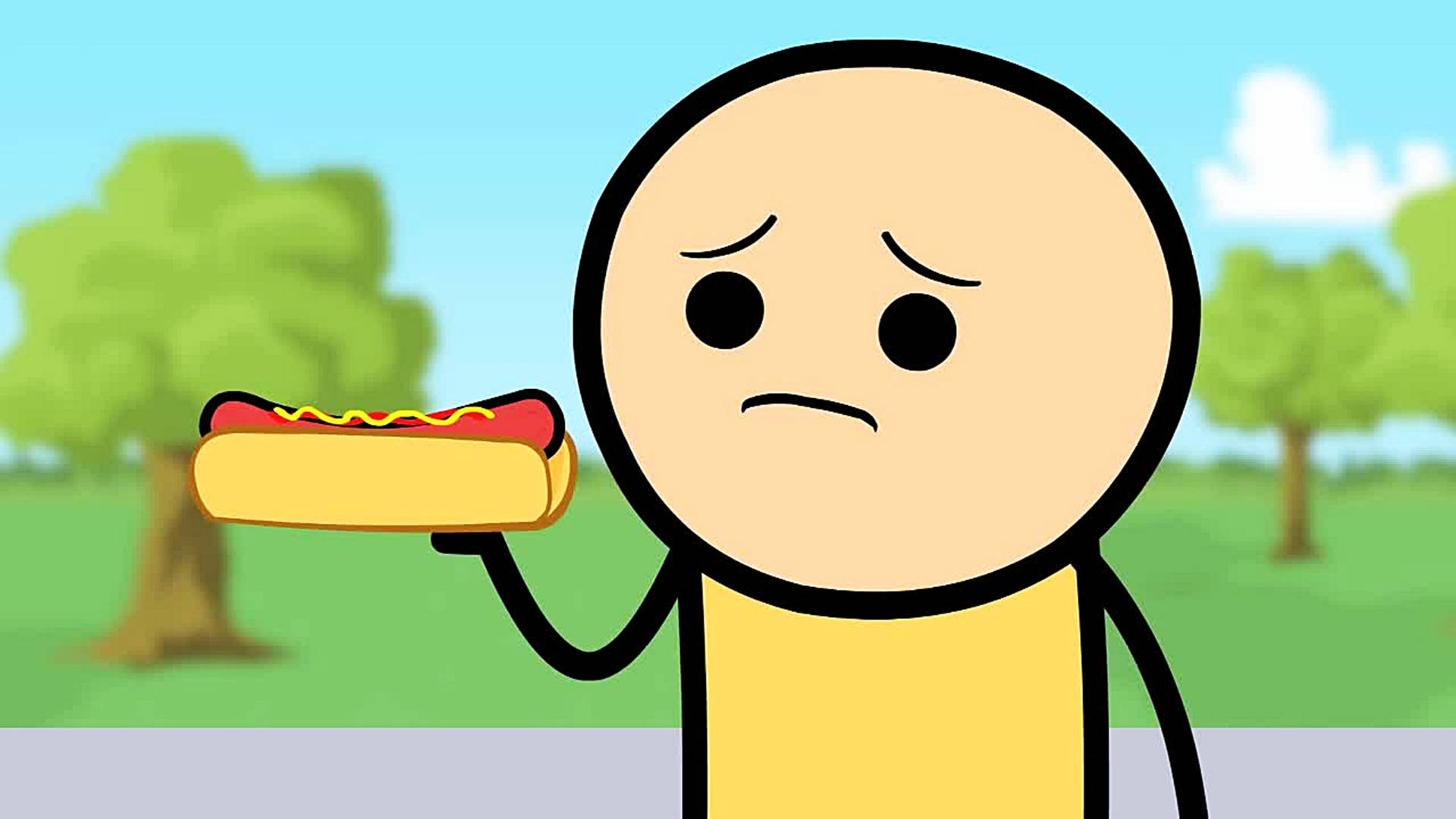 Cyanide And Happiness Sad Hotdog