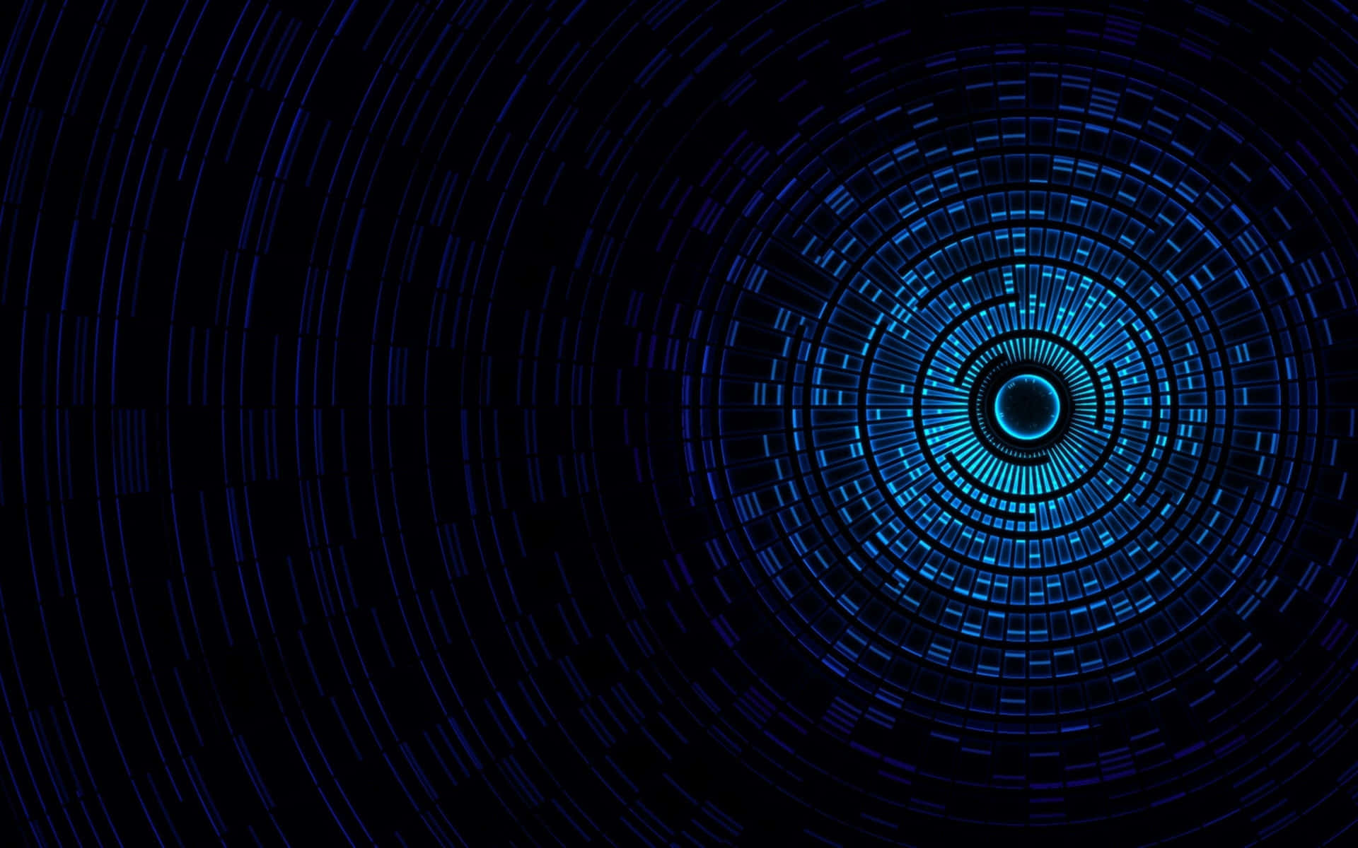 A Blue Spiral Background With Blue Lines