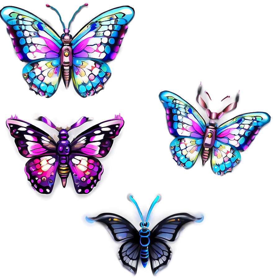Cyber Butterfly Tech Png 42 PNG
