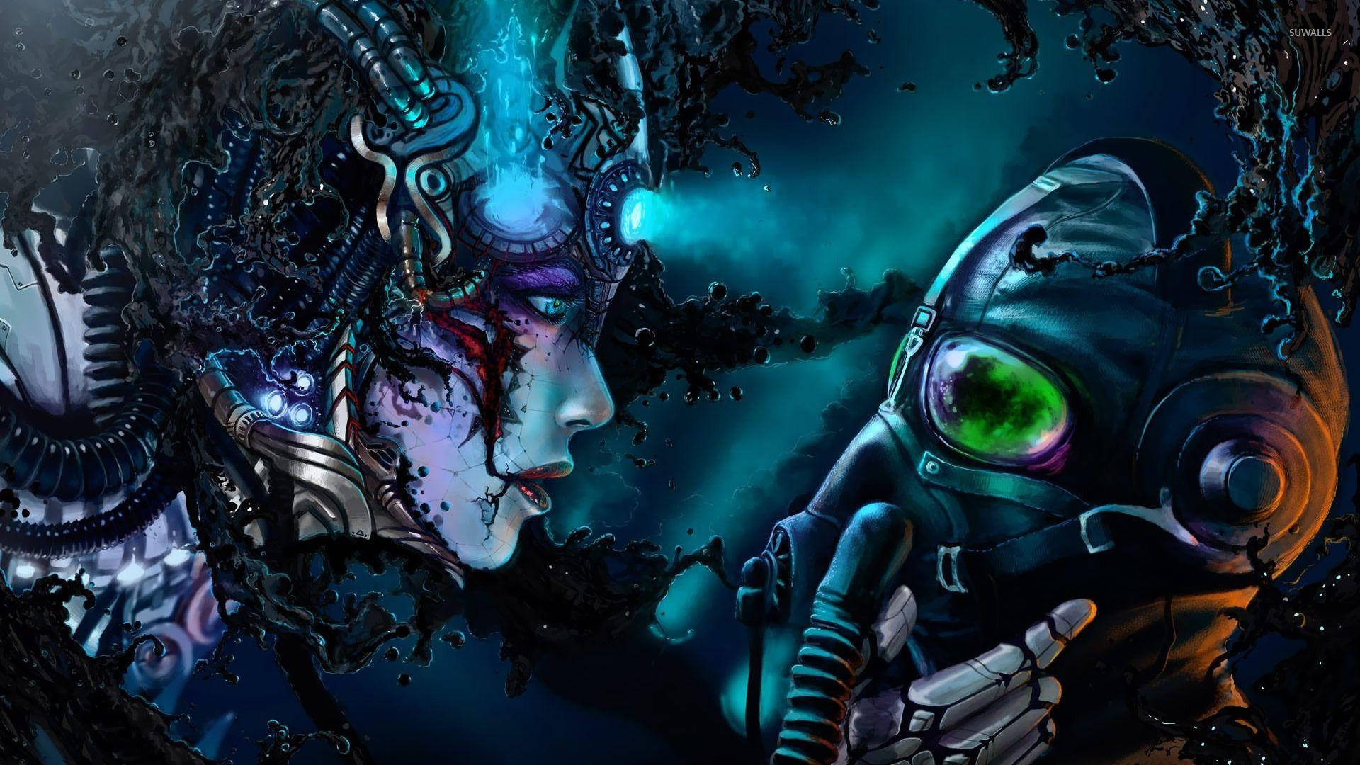 Cyber Couple Underwater