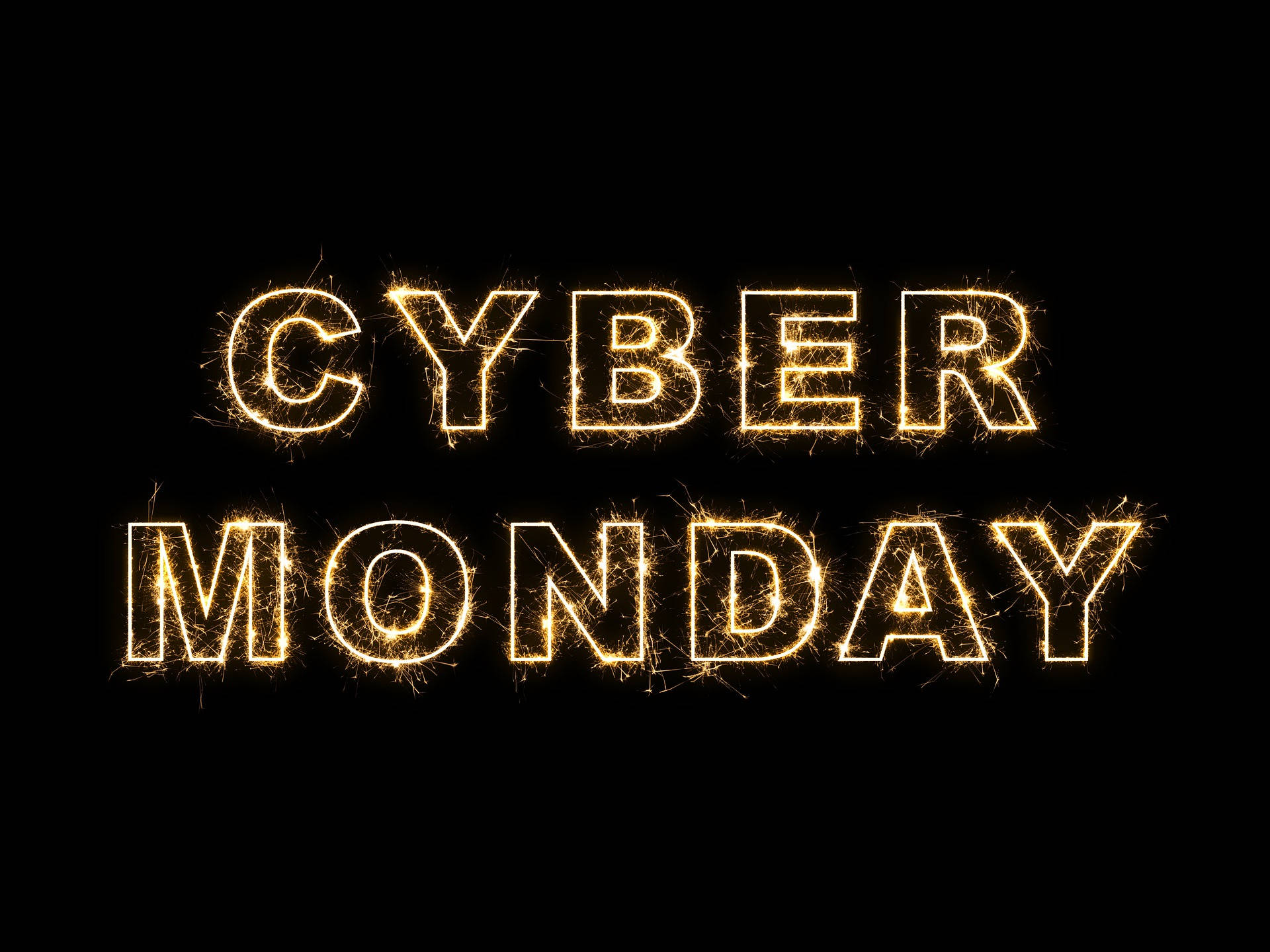 Cyber Monday Black Banner Display