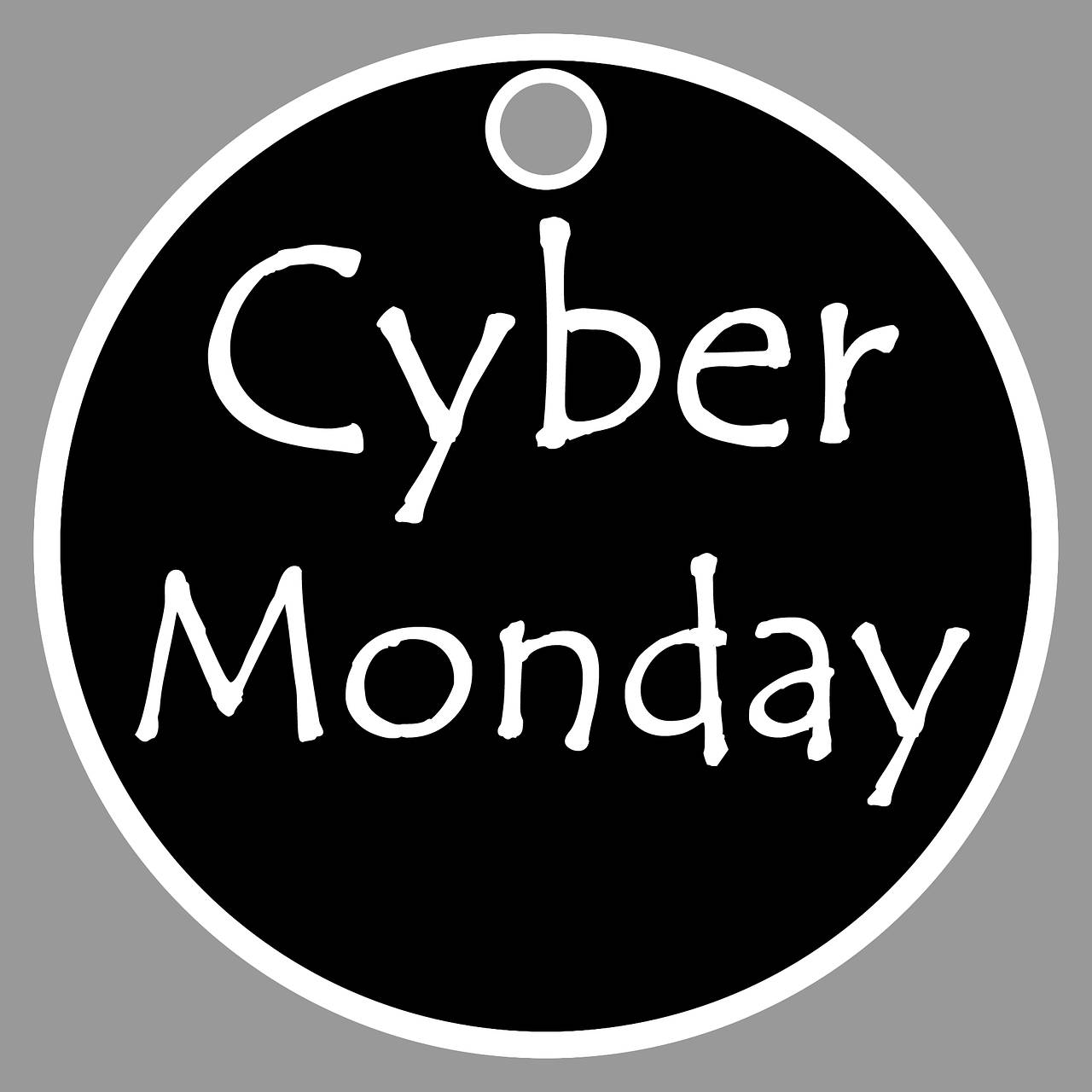 Cyber Monday Circular Door Signage