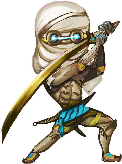 Cyber Ninja Genji Overwatch PNG