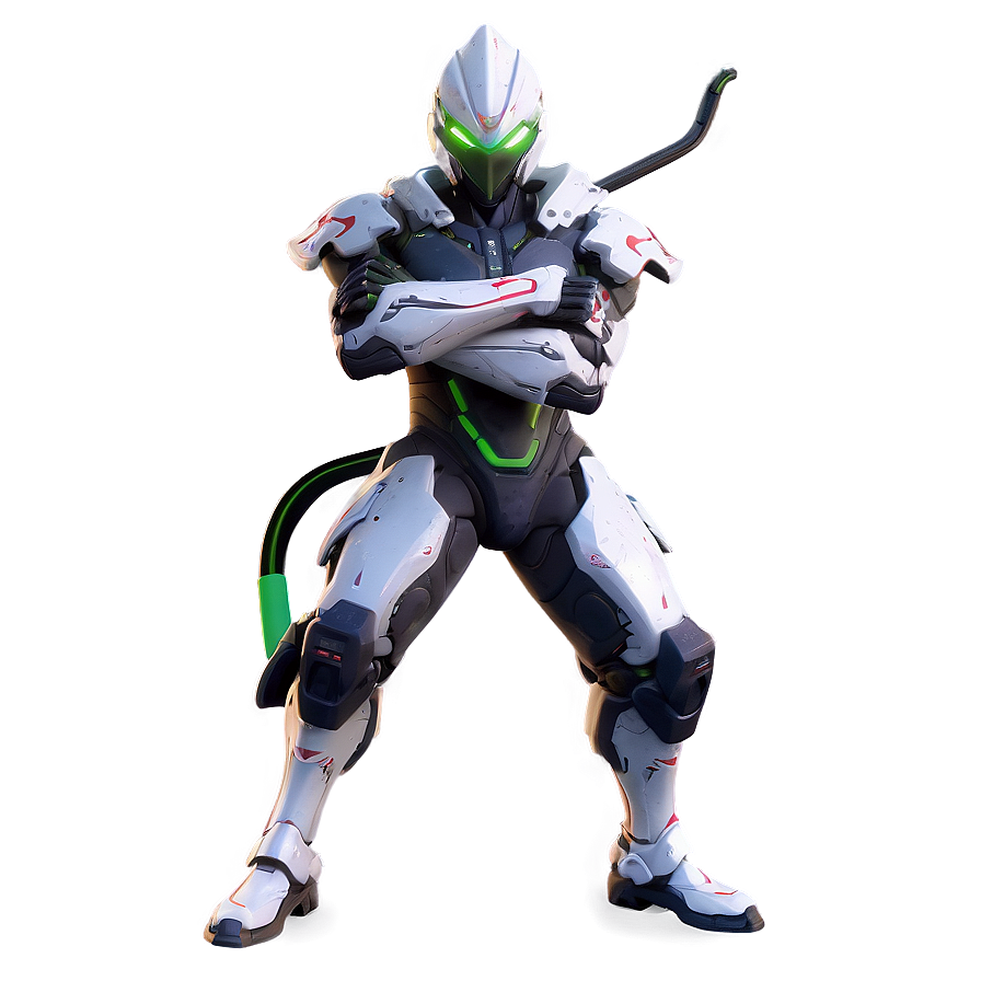 Download Cyber Ninja Genji Png Wdm | Wallpapers.com