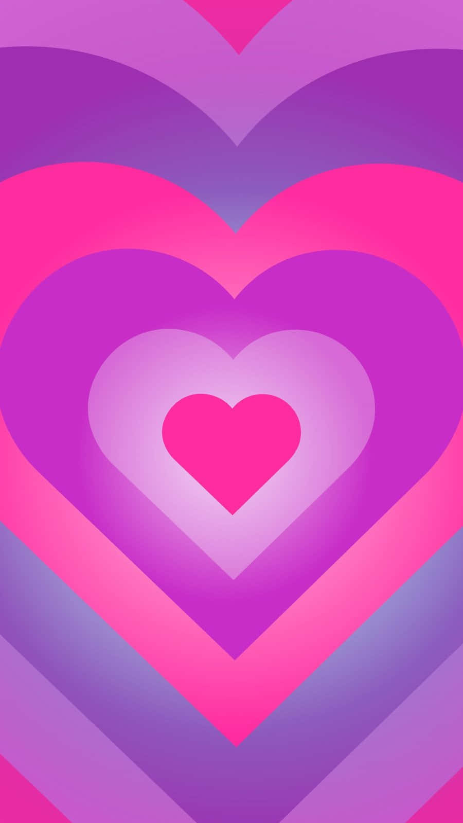 Cyber Purple Heart Y2 K Aesthetic Wallpaper