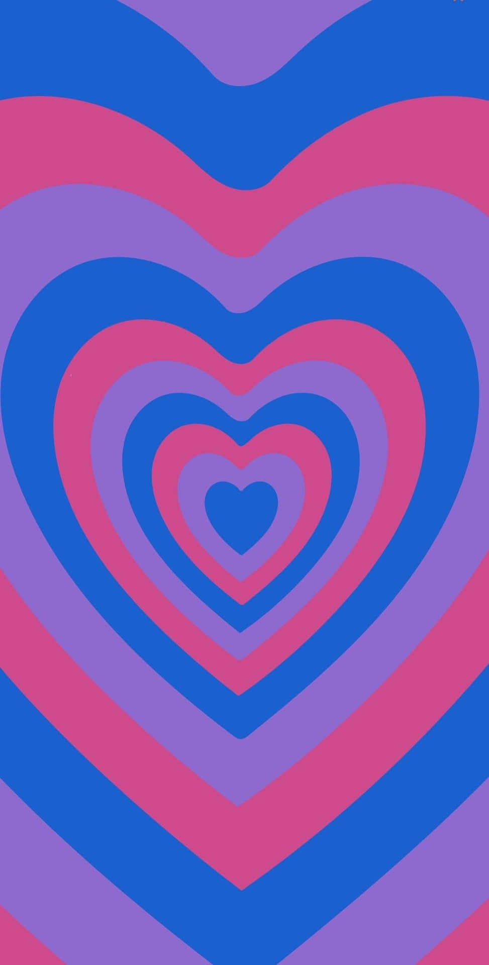 Cyber Purple Y2 K Heart Aesthetic Wallpaper