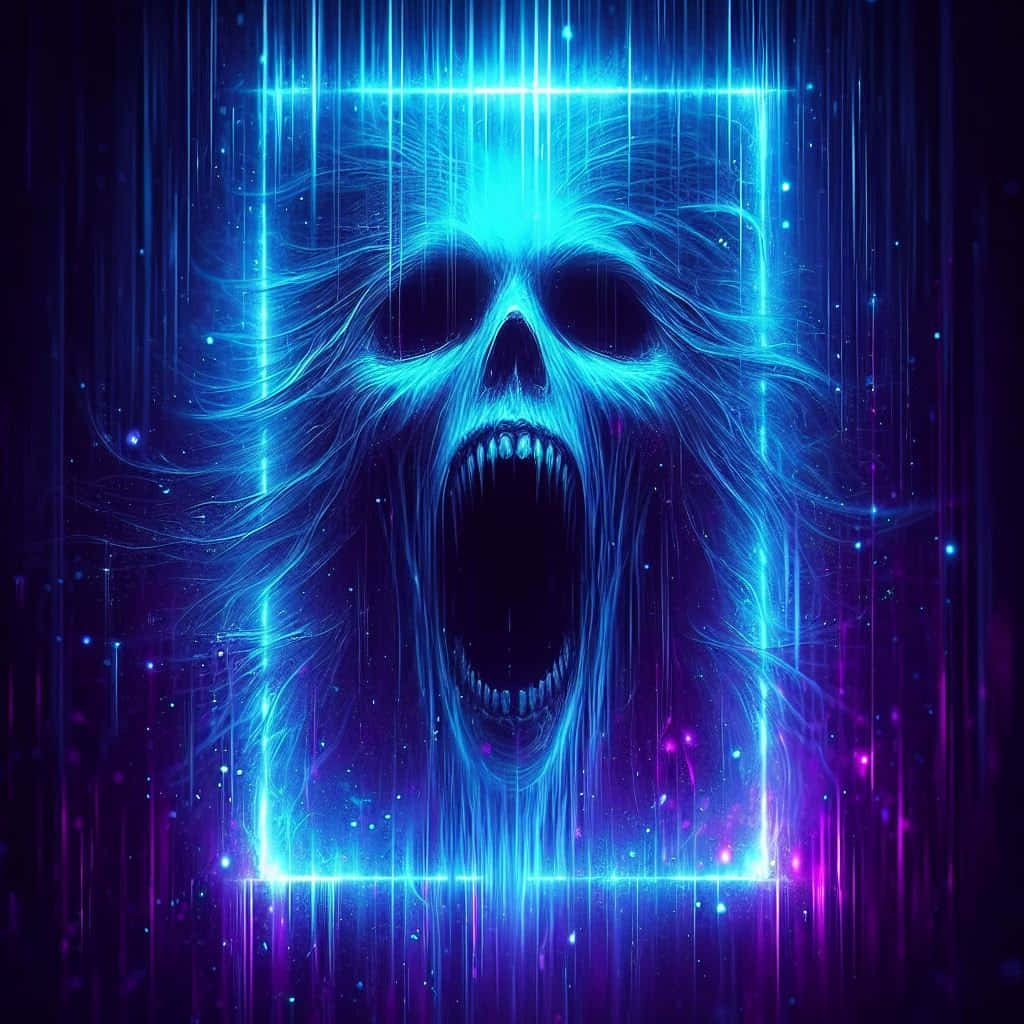 Cyber Scream Artwork Wallpaper